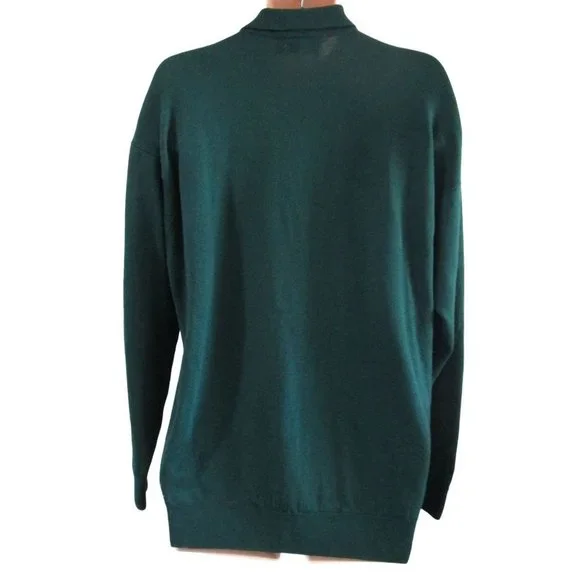 James Pringle Weavers of Inveness Dark Green Mens Sweater XL EUC